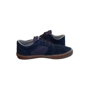 Etnies Men's Skateboard Shoes Barge LS Size 10 Navy Blue Suede Leather Upper